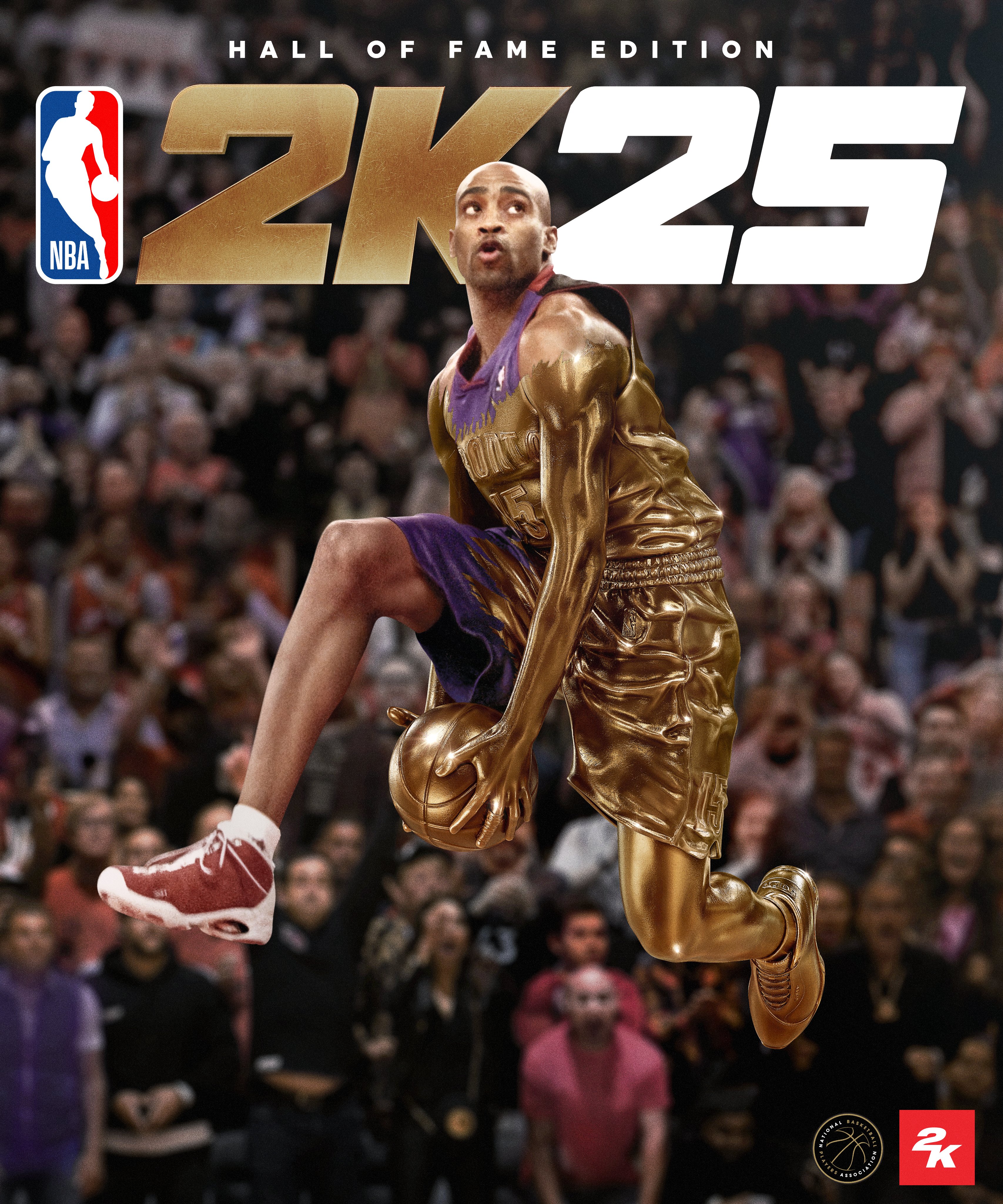 半人半神！文斯-卡特成NBA2K25名人堂版封面人物